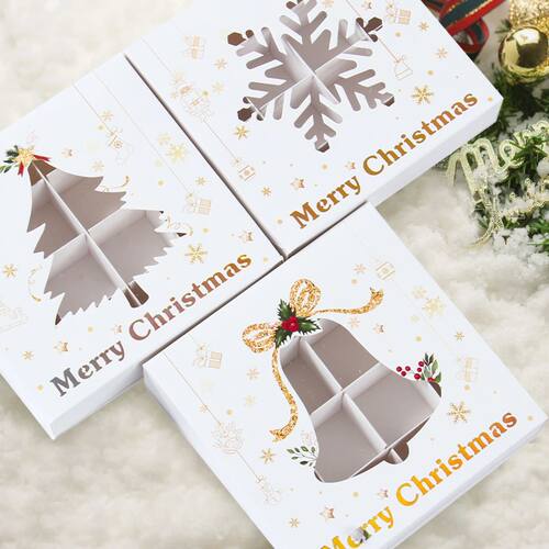 Christmas Candy Boxes Cookie Biscuit Packing Bag  Christmas