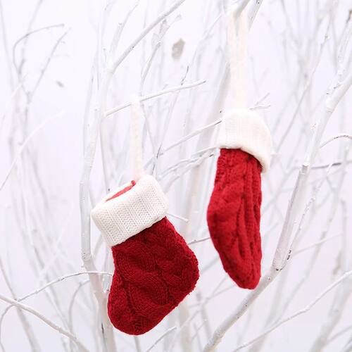 Sock For Gift Home Stocking Mini  Christmas Tree Decoration