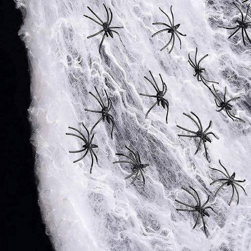 Halloween Decorations Artificial Spider Web Luminous Stretch