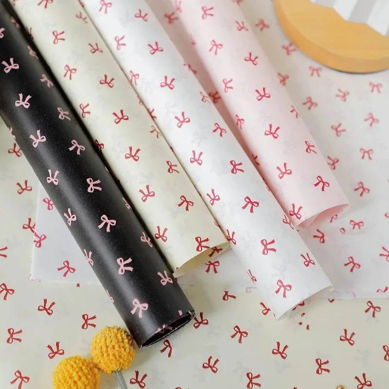 20sheets 50x70cm Bow Tissue Parper Printed Flowers Wrapping