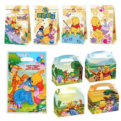 Winnie the Pooh Gift Bags With Handle Goodie Bags Kids Birth