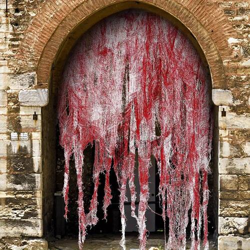Halloween Bloody Gauze Decorations,Horror Bloody Cloth Banda