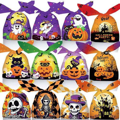 Rabbit Ear Plastic Packaging Cartoon Halloween Skull Candy B