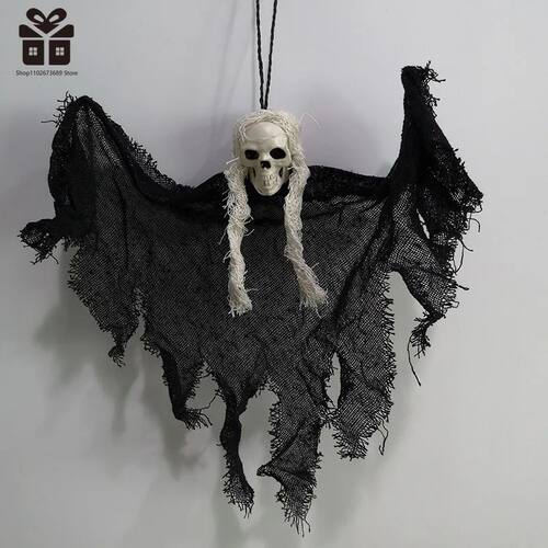 Halloween Decoration Hanging Skull Head Terror Park Decor Wi