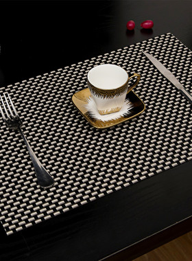 北欧餐垫盘垫日式餐桌垫美式乡村隔热垫家用杯子垫长方形餐具垫子