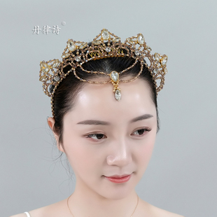 丹律诗出品纯手工打造高端芭蕾舞头饰帕基塔巴赫塔雷蒙达配件皇冠
