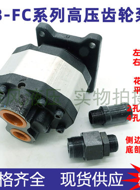 GJCB液压油泵CBFC-50 CB-FC63FL CB-FC80F L R高压齿轮泵侧出后出