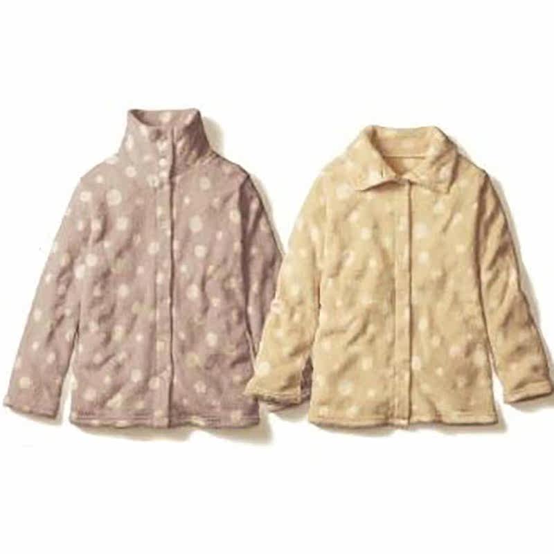 外贸日单 孕妇家居服上衣秋冬摇粒绒哺乳衣保暖上衣外套外搭