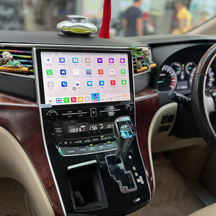 11.6埃尔法威尔法20改30系中控安卓大屏导航360全景倒车一体车机