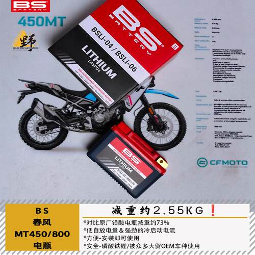 法国BS春风MT4508001000锂电瓶
