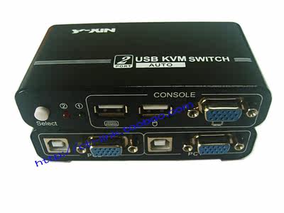 艾尔迅 自动2口USB KVM 切换器 支持苹果笔记本带线