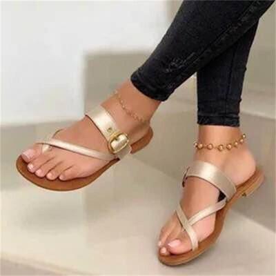 roman平底凉鞋女slippers women flat sandals for ladies shoes