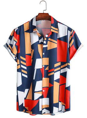 summer shirts for men man tshirts shirt new 夏威夷衬衫男大码