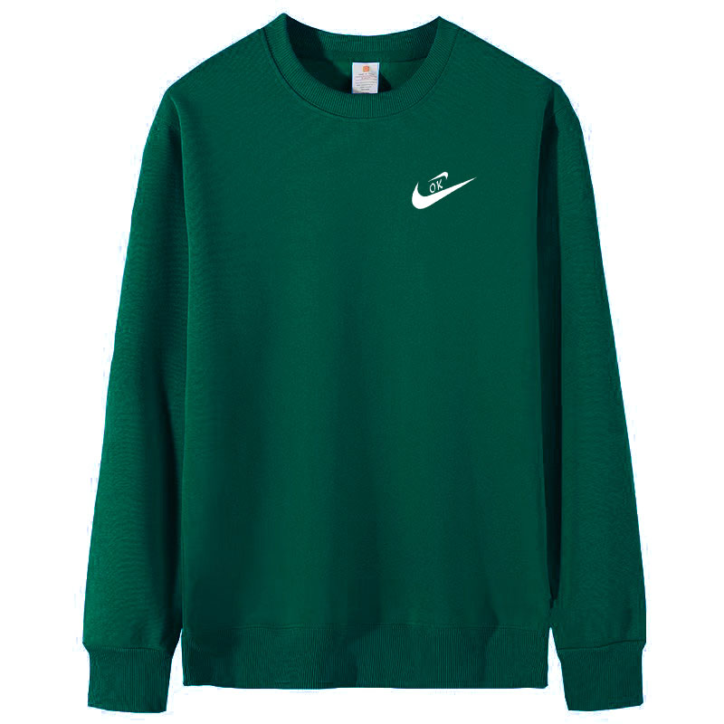 华棉复合宽松长袖卫衣圆领大码