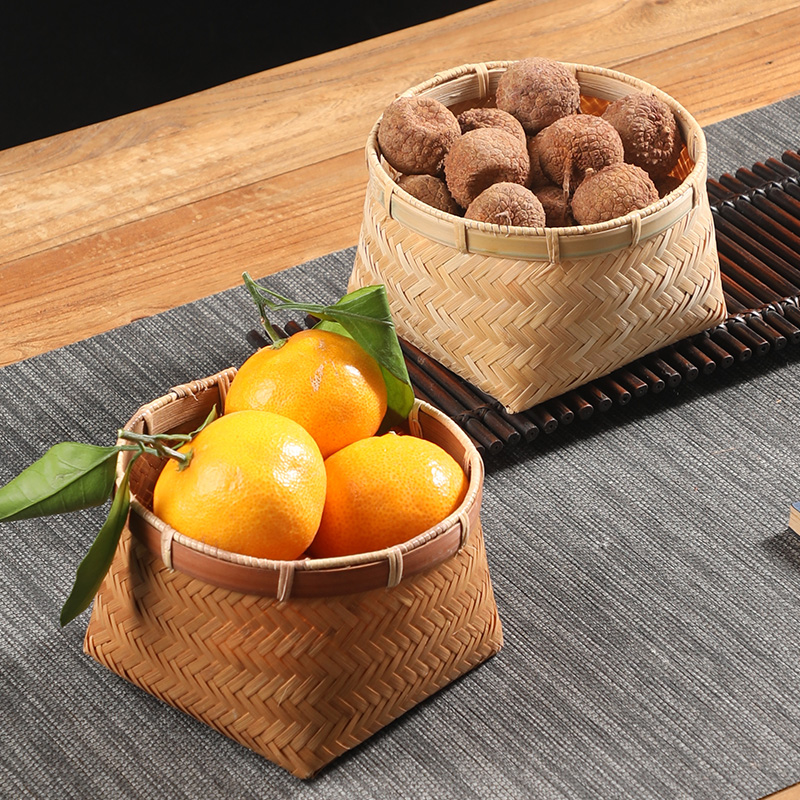 收纳筐手工竹编天然环保