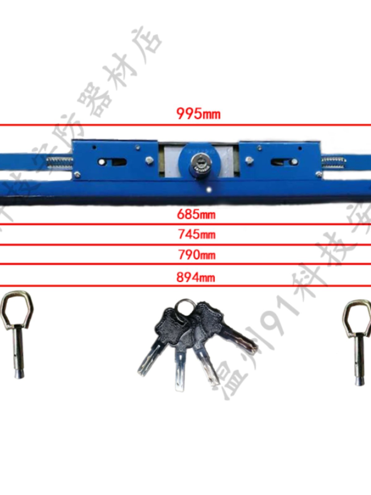 卷帘门尺寸通用重庆奥德7451财源地钩锁