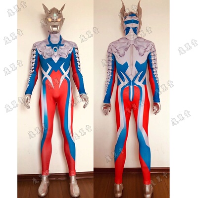 赛罗奥特曼cosplay服装头盔1：1皮套全套定制