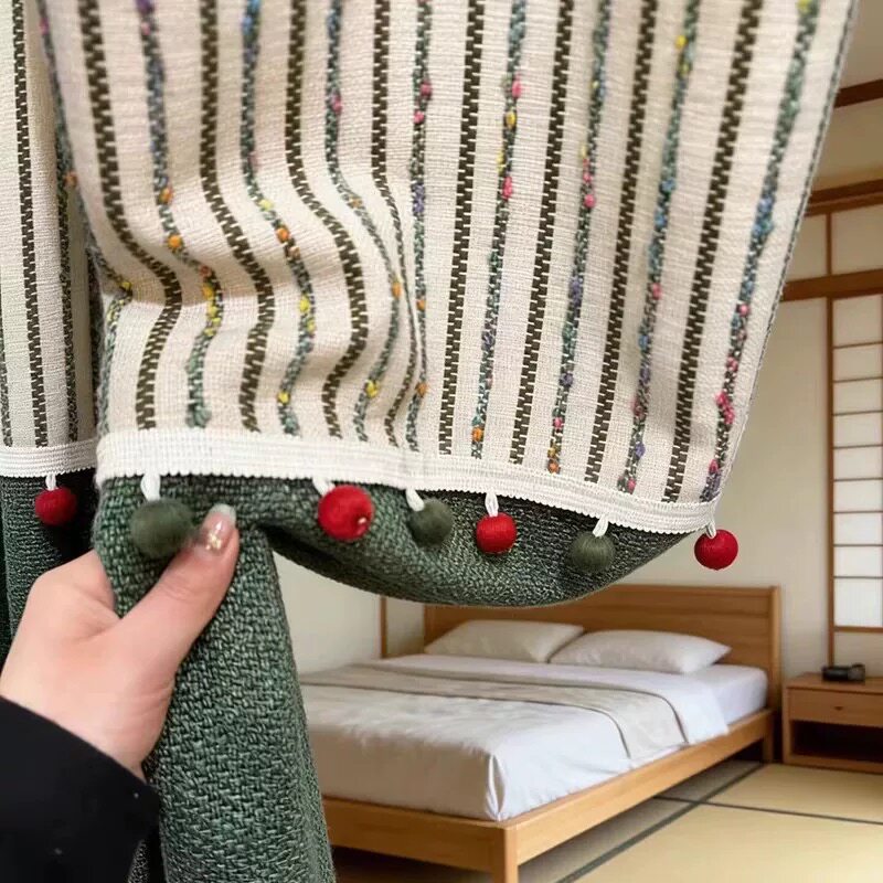 窗帘花边手工编织复古木珠花边沙发抱枕服装辅料装饰