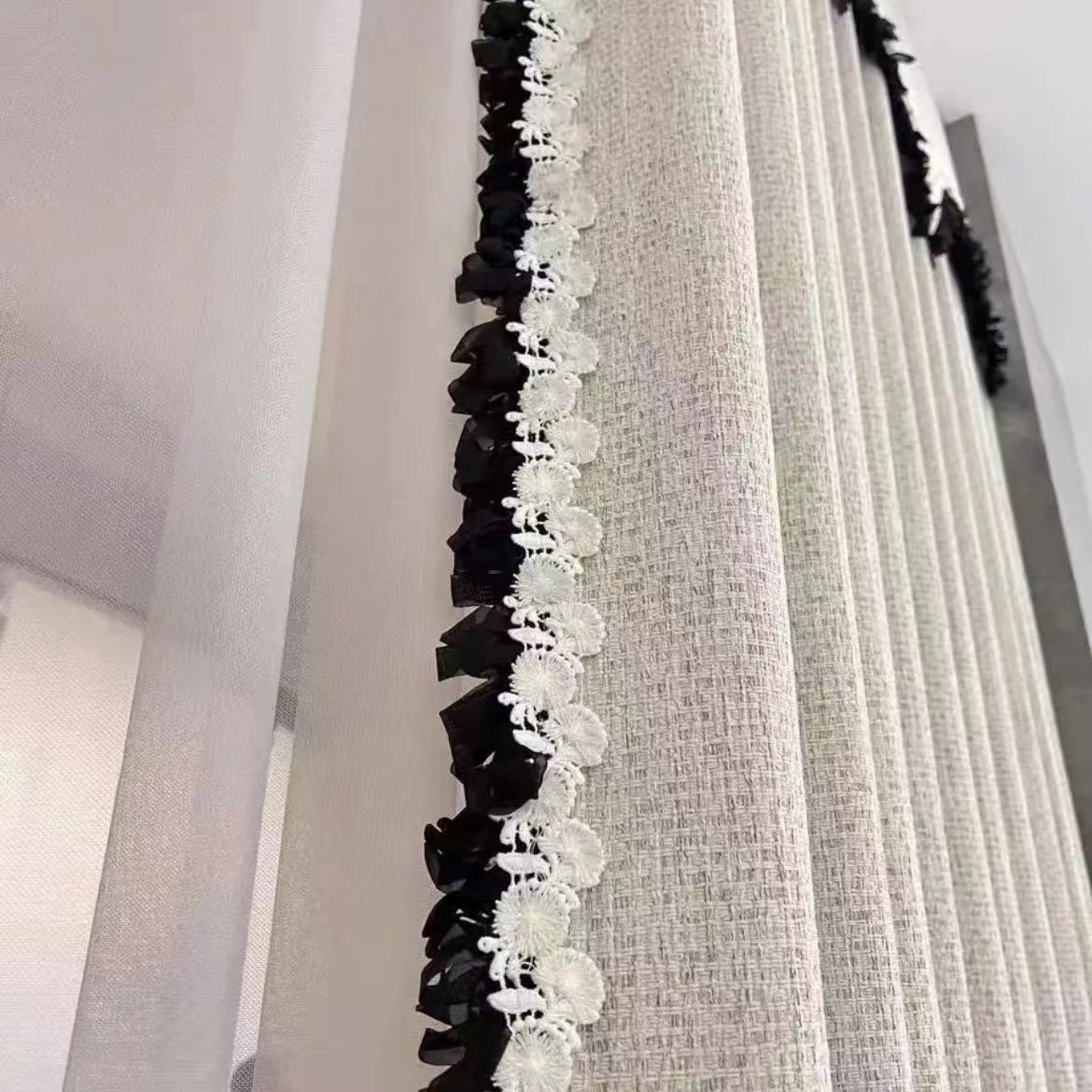 新品窗帘配件花边复古风水溶花边复合编织服装家居沙发布艺装饰
