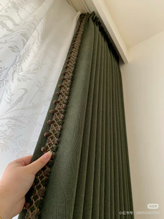 窗帘花边毛球赫本风黑色装饰带立边球球花边绒球点缀窗帘