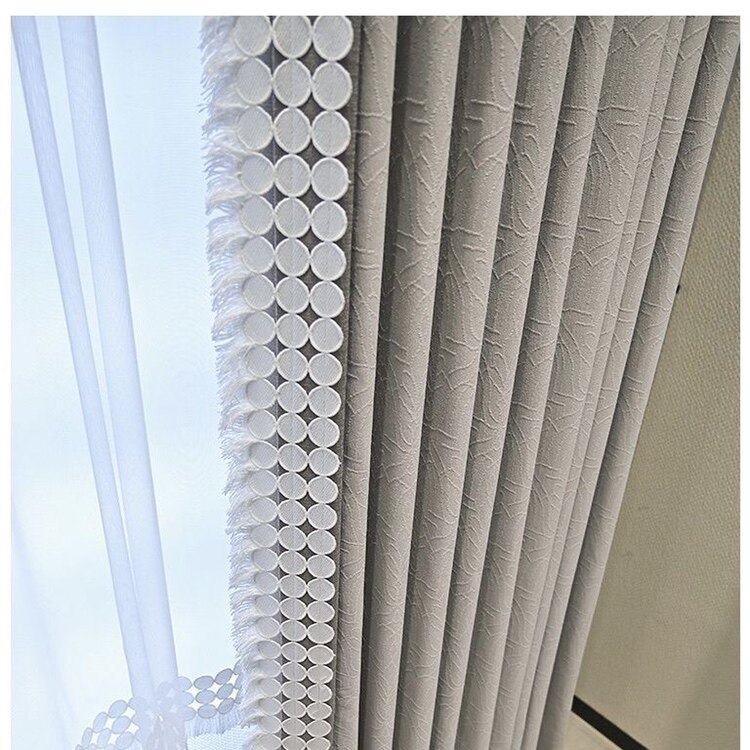 窗帘布艺花边白色蕾丝浪漫法式幔头装饰绣花水溶宽边抱枕侧边辅料