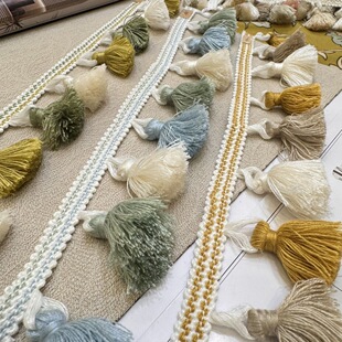 欧式窗帘花边辅料手工流苏帘头装饰配件穗子吊珠拼接吊穗沙发家居