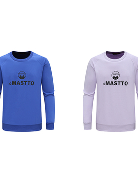 SF464圣断码清仓春秋款男士时尚潮流宽松圆领印花85％棉长袖卫衣