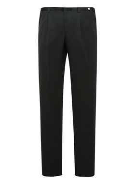 MY523美断码清仓春秋款男士简约百搭黑色羊毛中腰直筒商务休闲裤