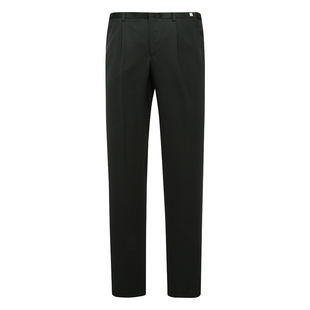 简约百搭黑色羊毛中腰直筒商务休闲裤 男士 清仓春秋款 MY523美断码