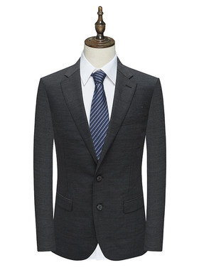 MY306美 一线 商场货春秋款男士商务正装黑色70％羊毛两粒扣西服