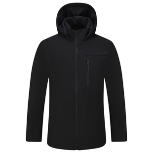 Y1265路易换季断码清仓秋季款男士简约休闲黑色可拆卸帽夹克外套