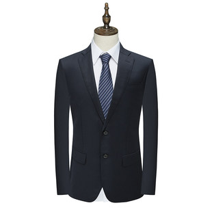 MY323美断码清仓春秋男士高支130`S羊毛意大利面料两粒扣黑色西服