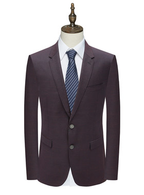 AB1566歌断码清仓春秋款男士商务绅士羊毛两粒扣深红色职业装西服