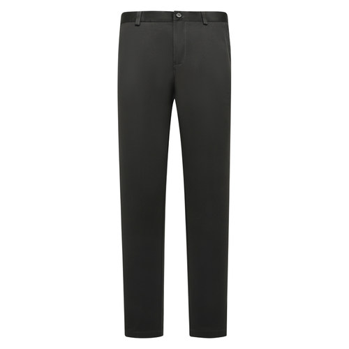 通勤百搭黑色中腰直筒休闲长裤