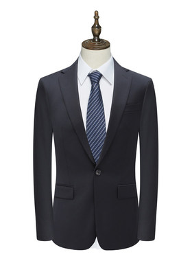 B1607鸟断码清仓春秋款男士商务正装黑色60.1％绵羊毛职业装西服