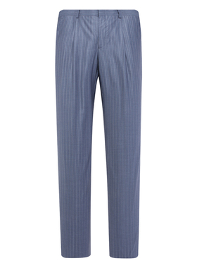 SA26萨BA蒂N断码清仓春秋男士百搭蓝色羊毛桑蚕丝意大利面料西裤