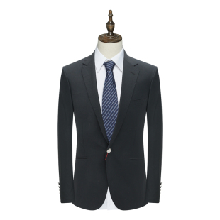 商务正装 男士 黑82%羊毛一粒扣西服外套 清仓春秋款 AB1117邦纳断码