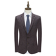 MY437美断码 清仓春秋男士 羊毛桑蚕丝混纺商务绅士灰紫色西服外套