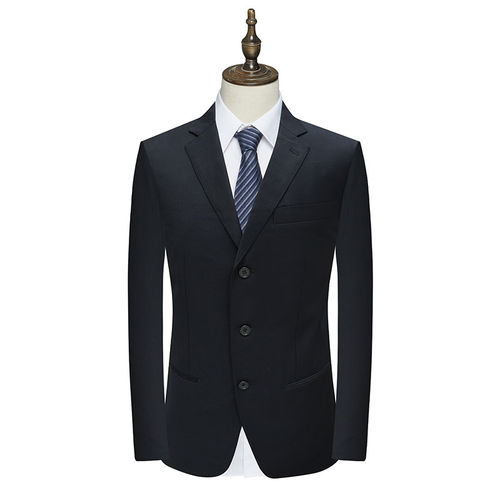 羊毛110`S意大利面料三粒扣西服