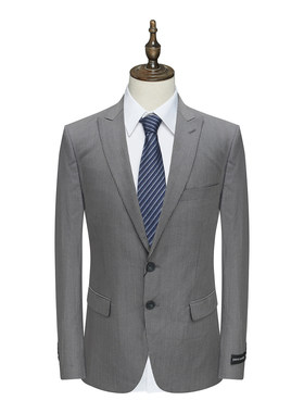 PL14皮断码清仓春秋款男士商务职业装66.7％羊毛两粒扣单西装外套