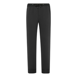 商务休闲中腰小直筒抽绳腰黑色长裤 男士 清仓春秋款 KN32康L尼L断码