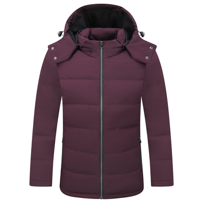 可拆卸帽羽绒服92.6％白鸭绒