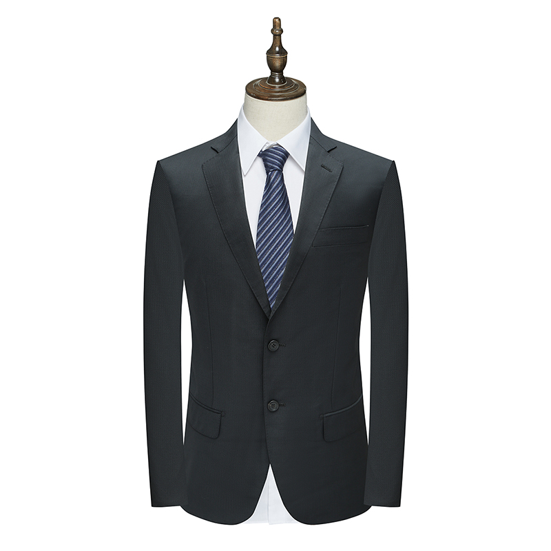 正装78％羊毛意大利面料黑色西服