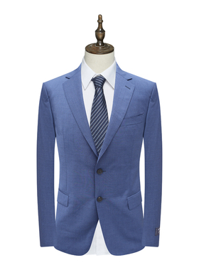 B1543鸟断码清仓春秋款男士高支110`S绵羊毛意大利面料深蓝色西服