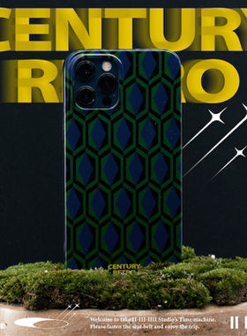 二川井 CENTURY RETRO光面适用于苹果手机壳iPhone12/13/14/15/16