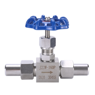 不锈钢焊接针型阀 304双活接针型阀J23W-160P高压针型阀DN15 20