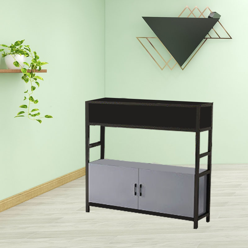 工业风办公室置物架装饰绿植花架铁艺隔断屏风简约餐厅卡座围栏