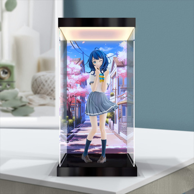 适用GSC PUP 败北女角太多了 八奈见杏菜 手办亚克力灯光展示盒