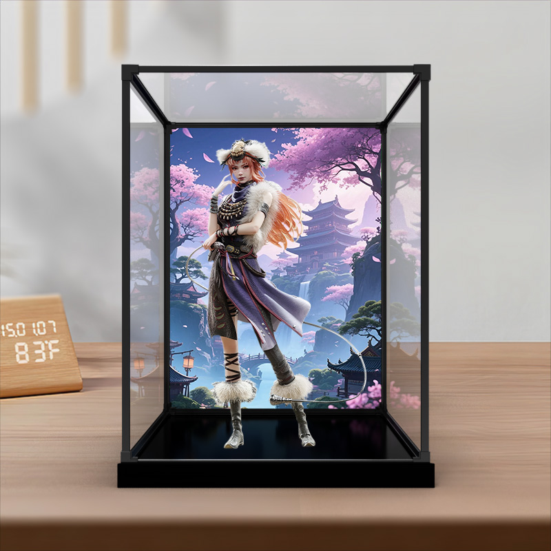 适用于画江湖之不良人 降臣模型手办透明亚克力合金框展示盒防尘