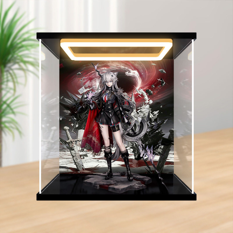 川帝适用Myethos 明日方舟 荒芜拉普兰德 手办亚克力回灯展示盒图片